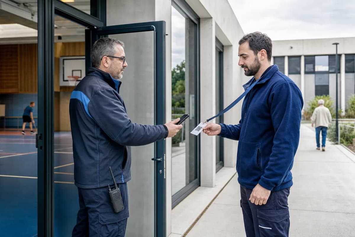 Equipe du secteur Collectivites lors d'un controle d'acces