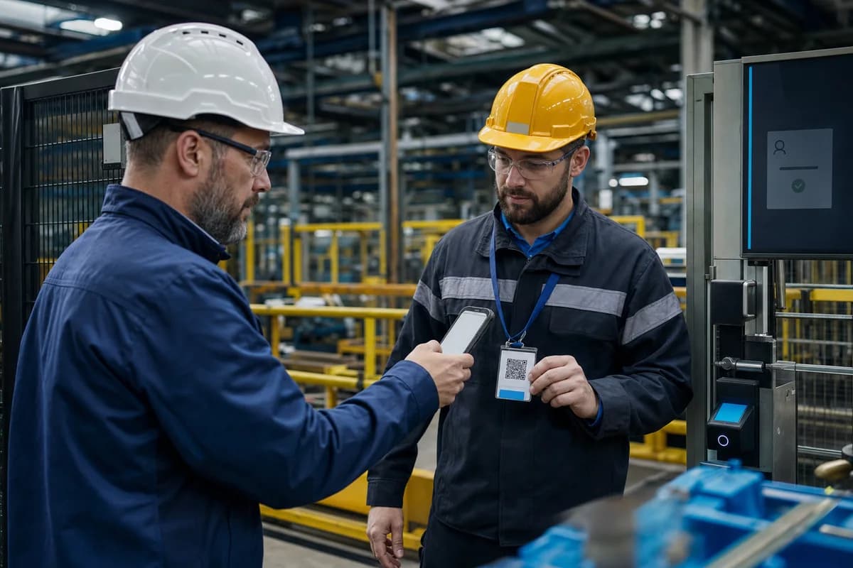 Equipe du secteur Industrie lors d'un controle d'acces